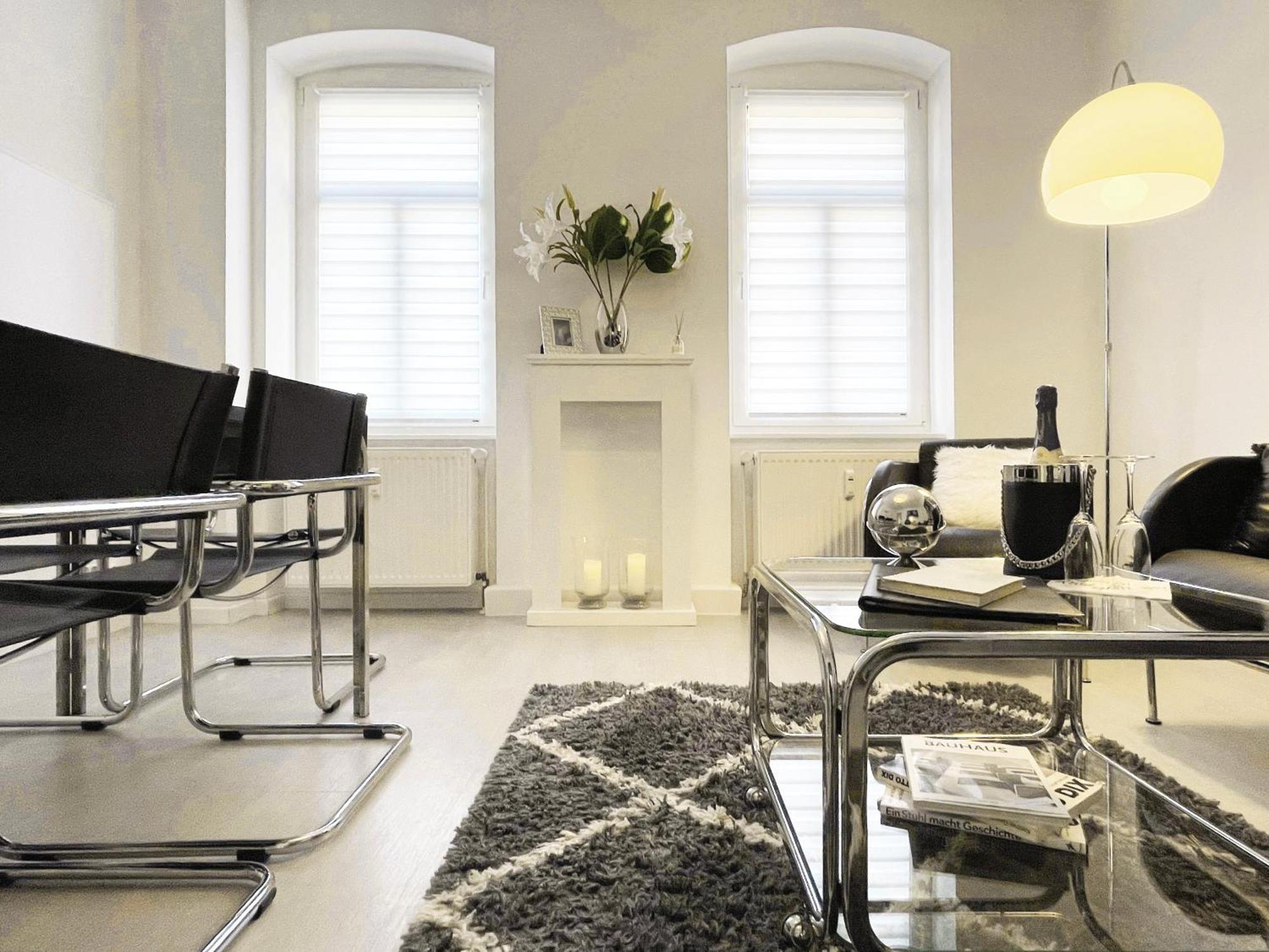 Bauhaus Design-Luxus Apartment, 20Er Jahre Stil, Garten ゲーラ エクステリア 写真