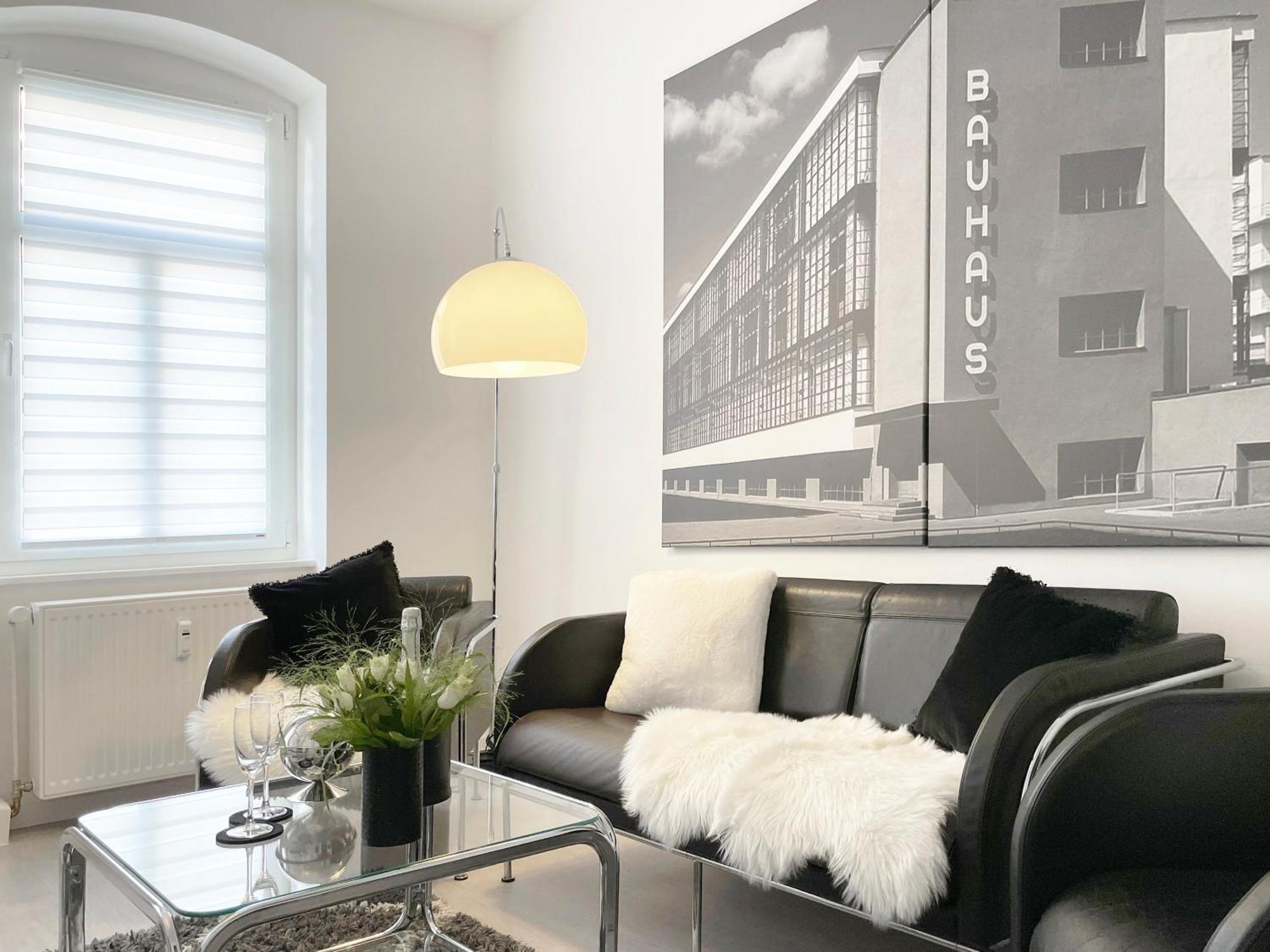 Bauhaus Design-Luxus Apartment, 20Er Jahre Stil, Garten ゲーラ エクステリア 写真